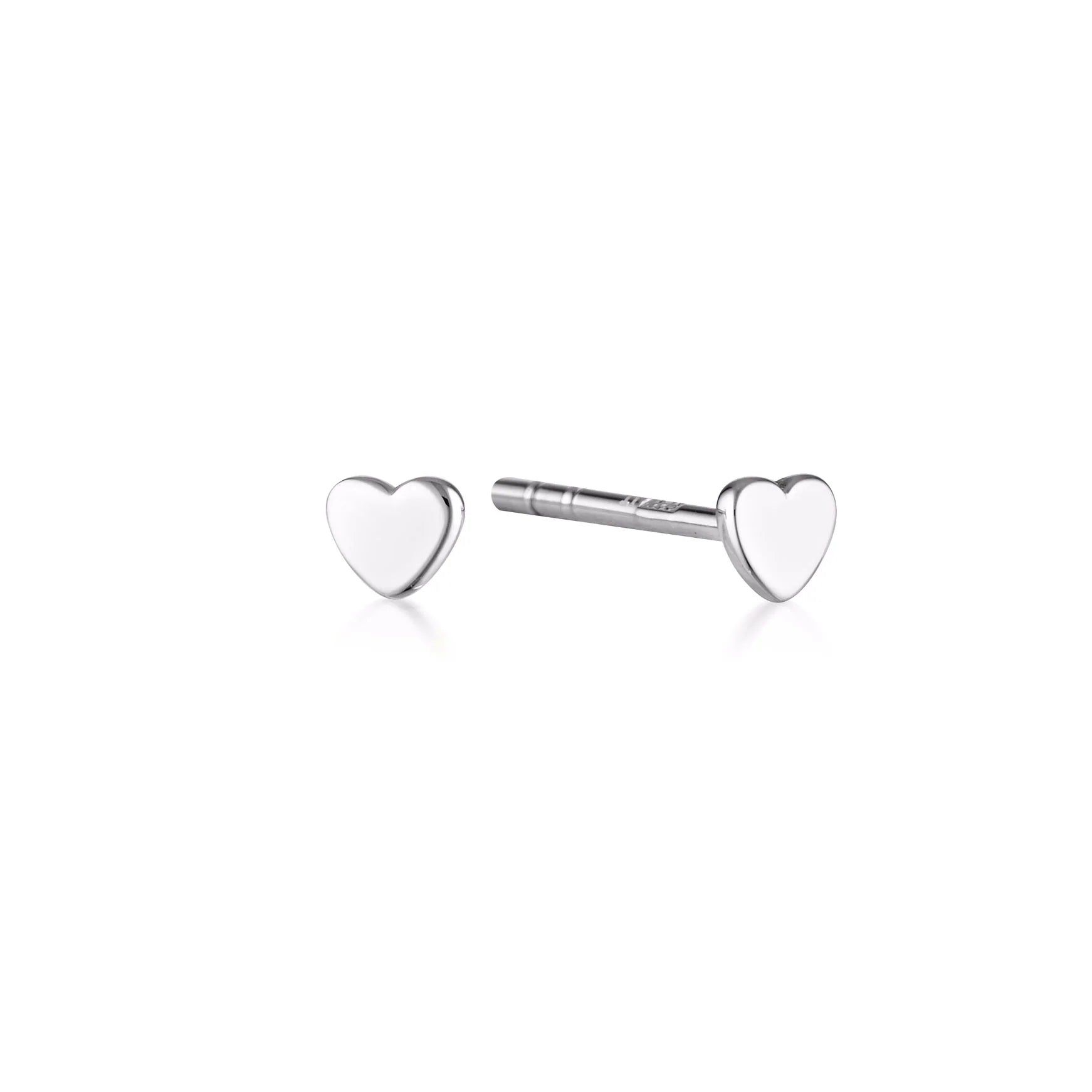 LT - Micro Heart Stud - SILVER