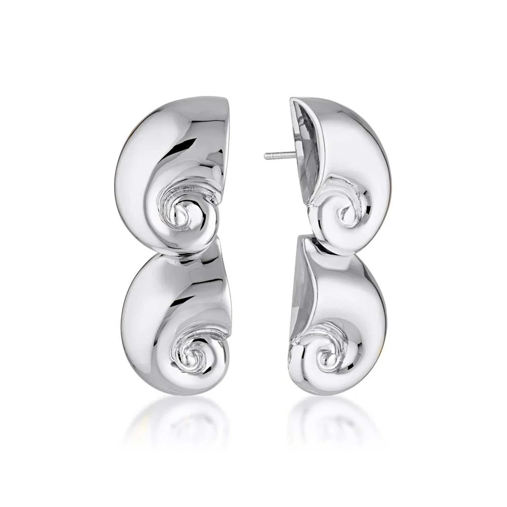 LT - Nautilus Max Earrings - SILVER