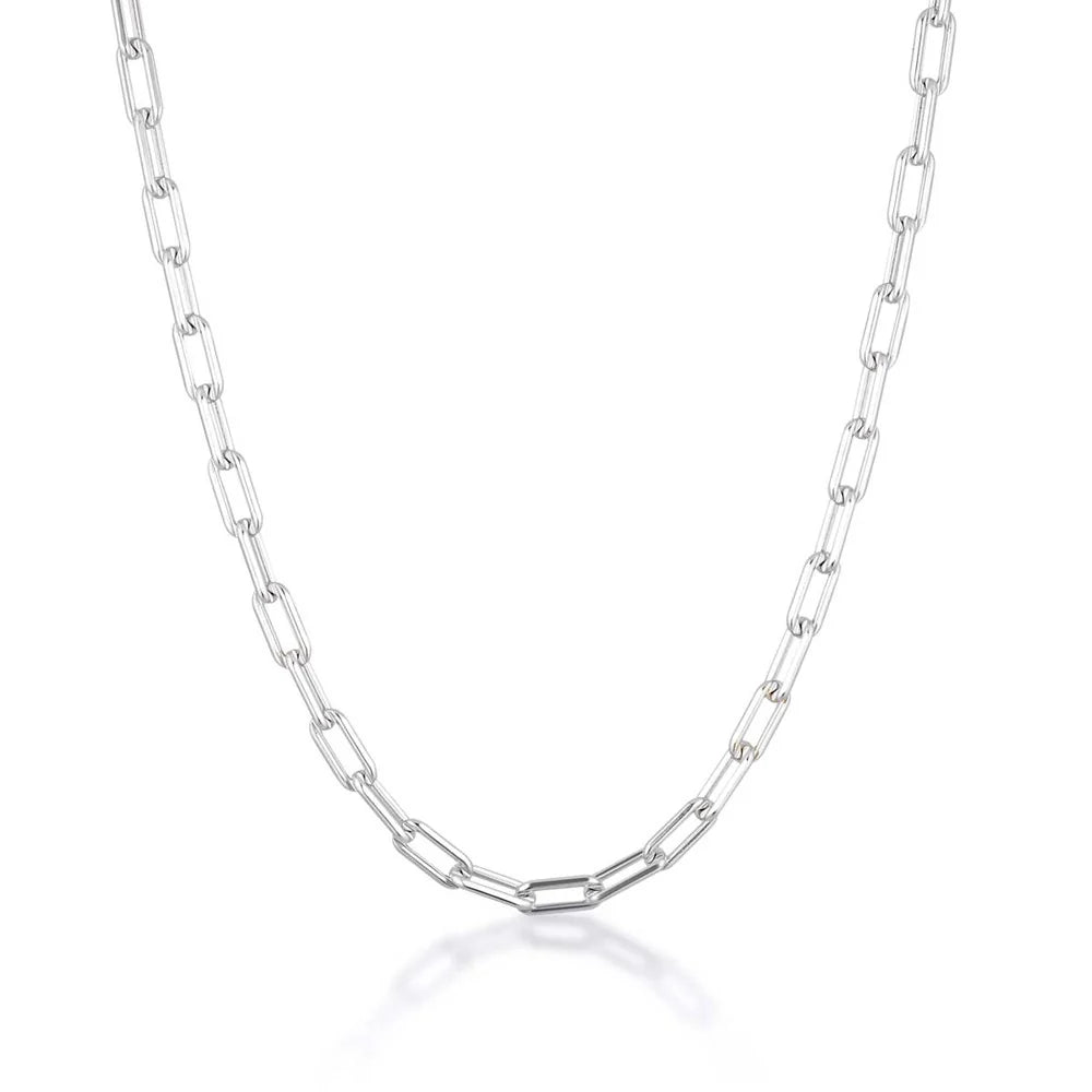 LINDA Paperclip Necklace SILVER