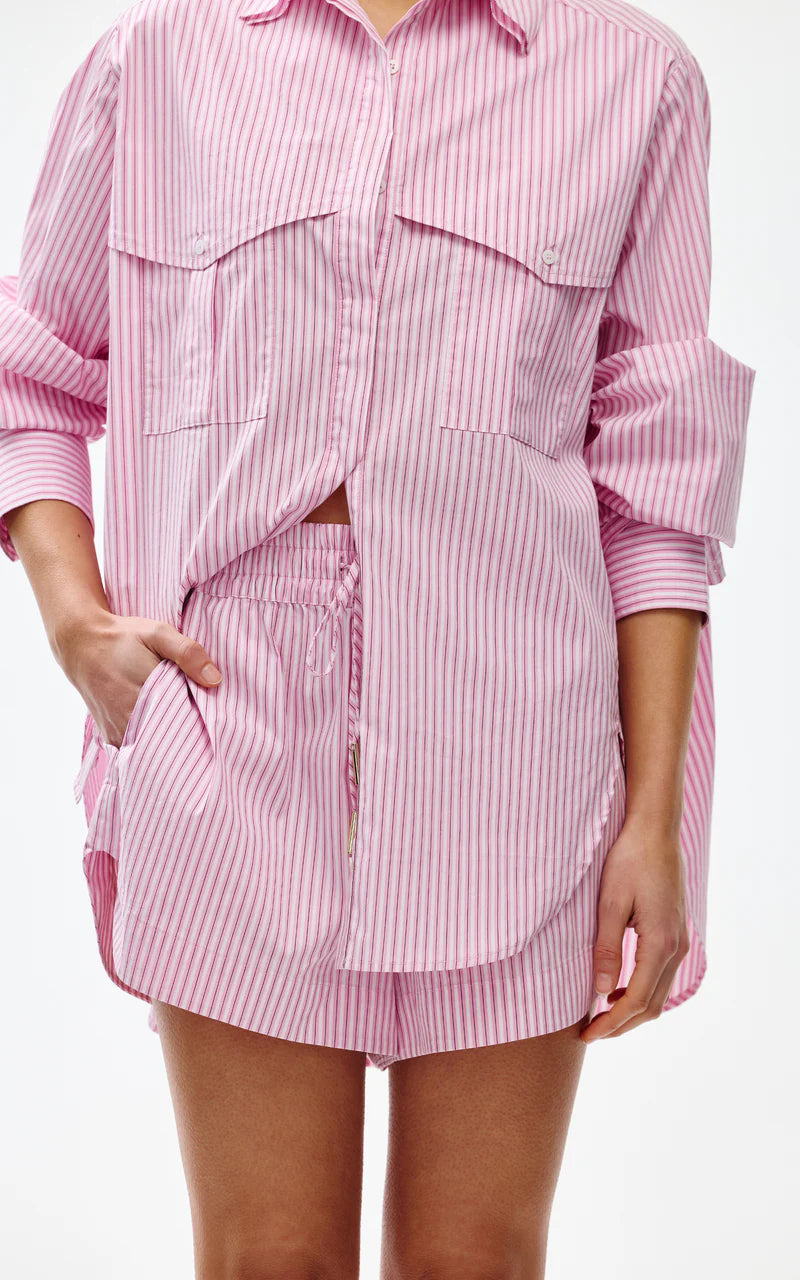 KINNEY Juniper Short PINK PINSTRIPE