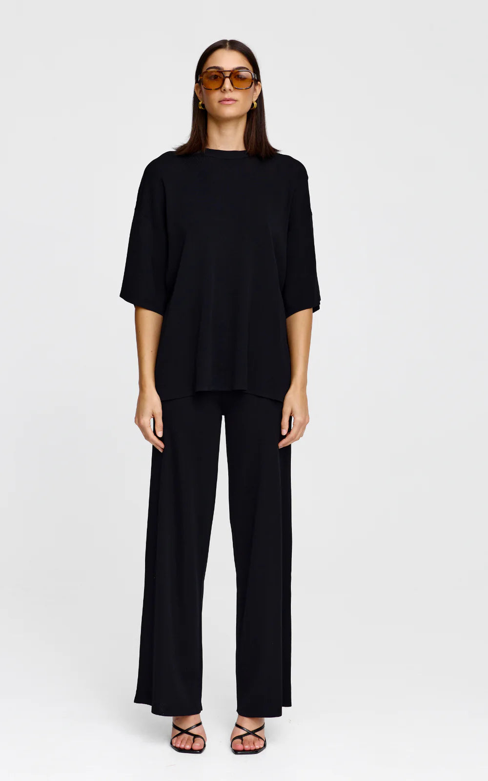 KINNEY Camden Knit Tee BLACK