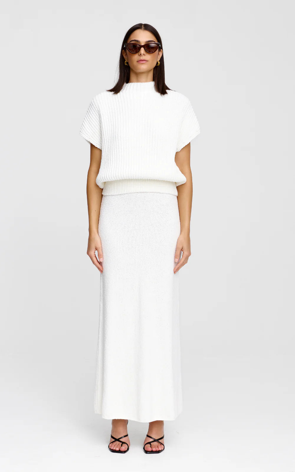 KINNEY Harper Knit Skirt IVORY