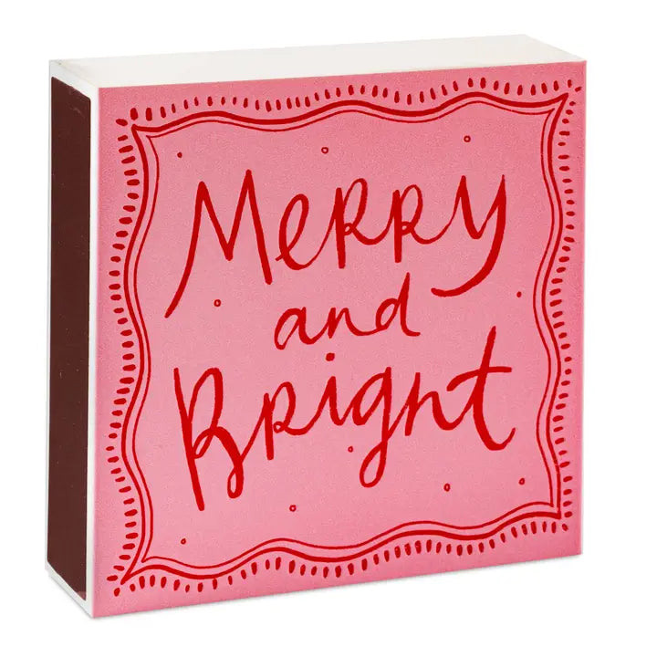 ARCHIVIST Square Box Matches MERRY & BRIGHT
