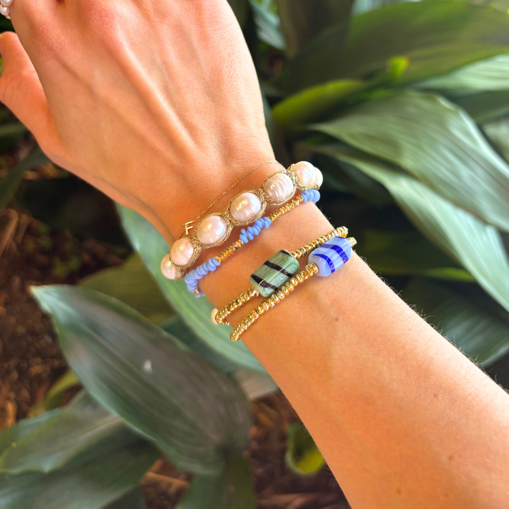 HEI TAI Milos Layer Bracelet CORNFLOWER BLUE