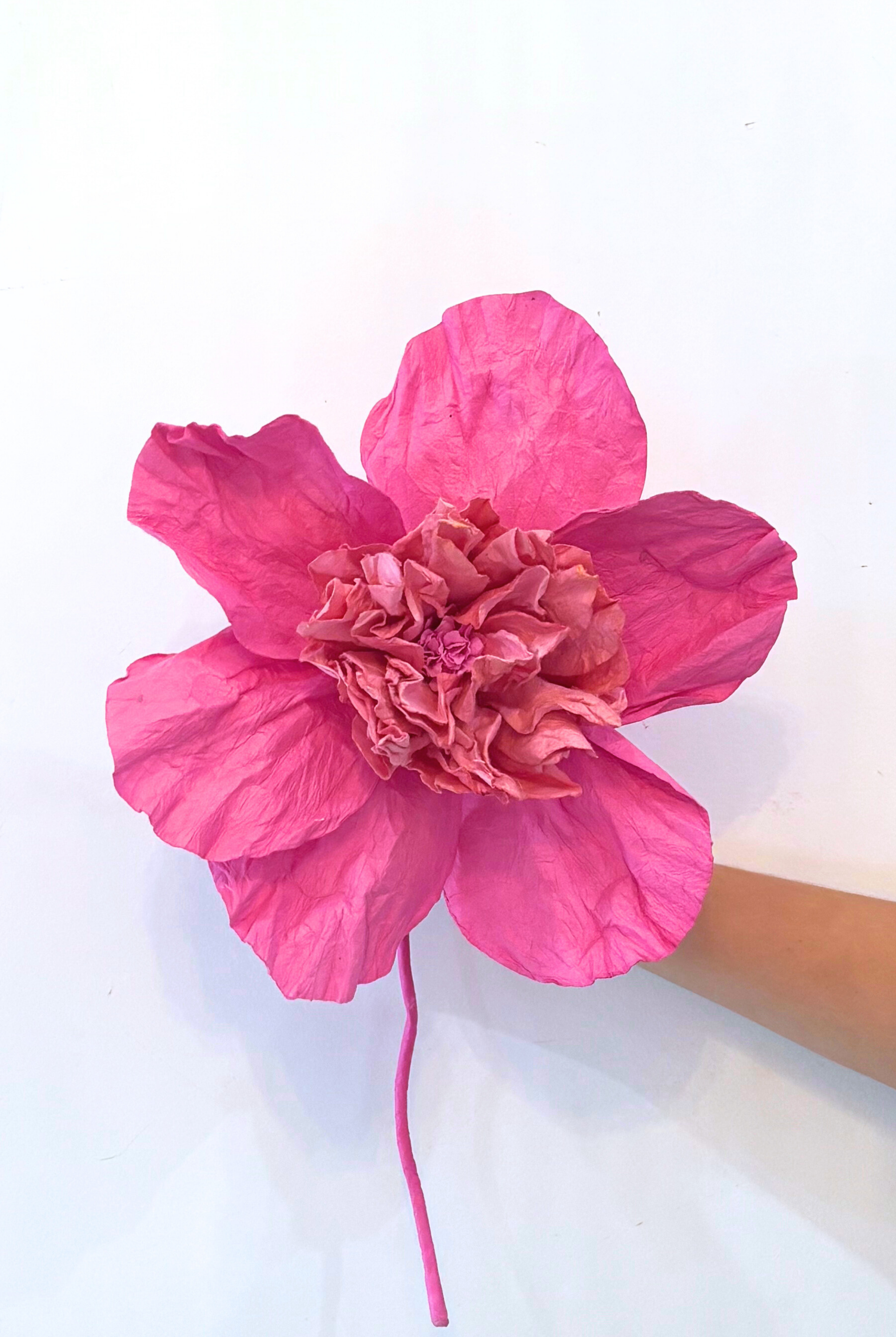 CAMELIA Paper Flower Small SOFT PINK