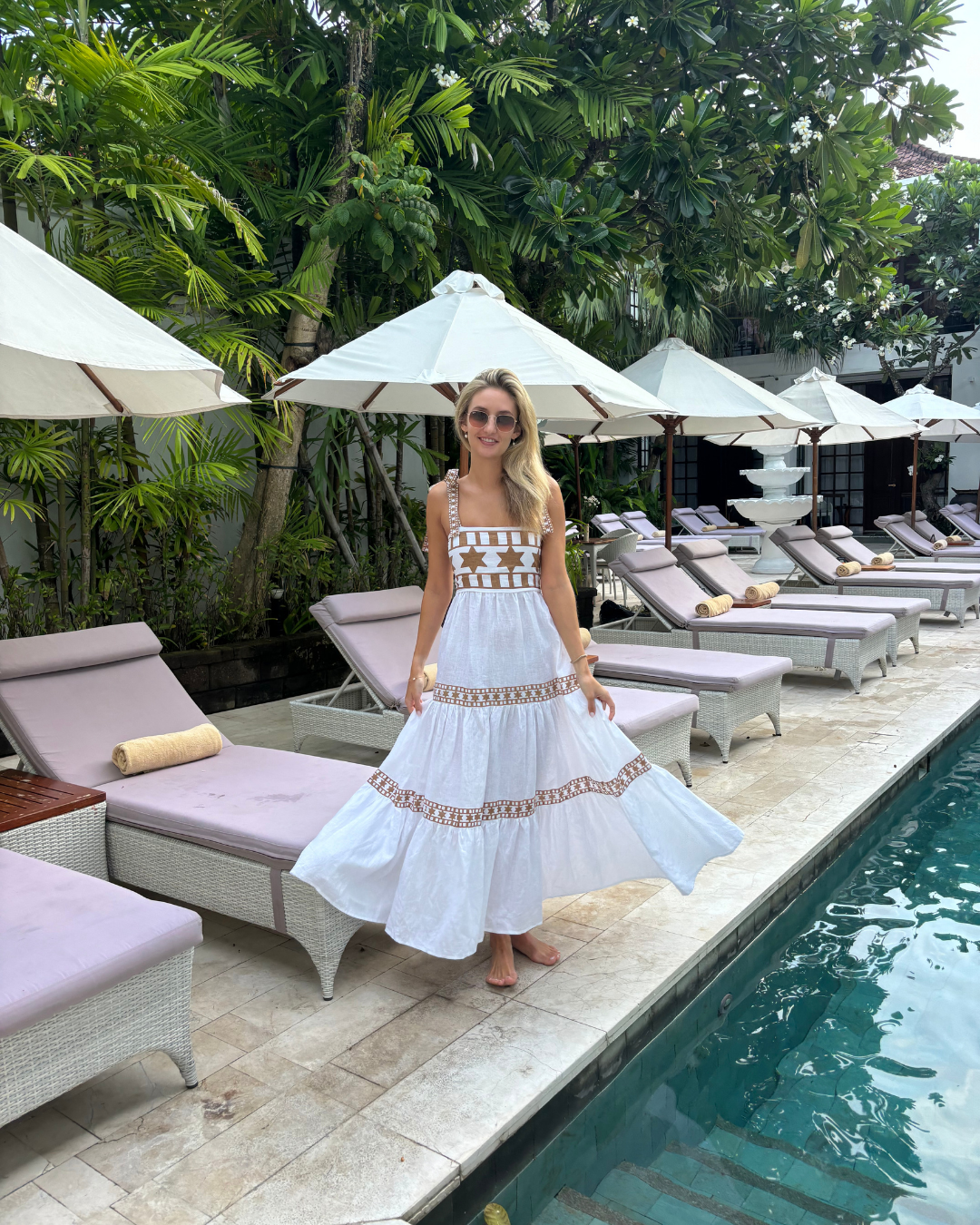 LUONI Natasha Dress PECAN BROWN STARLINE