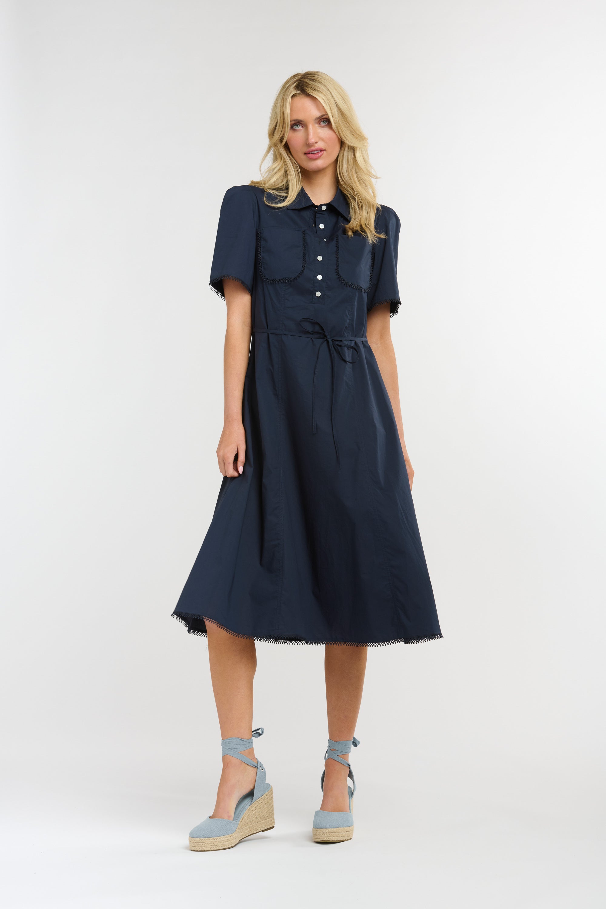 365 DAYS Picnic Pocket Dress NAVY