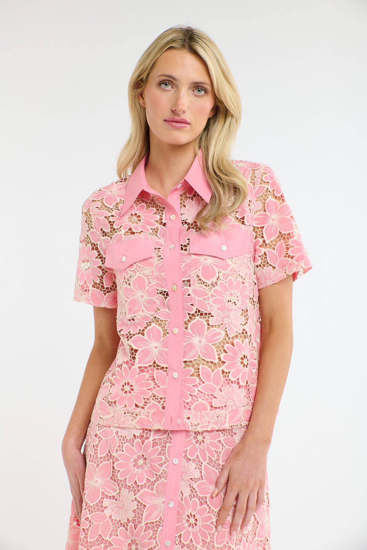 365 DAYS Daphne Shirt PINK LACE