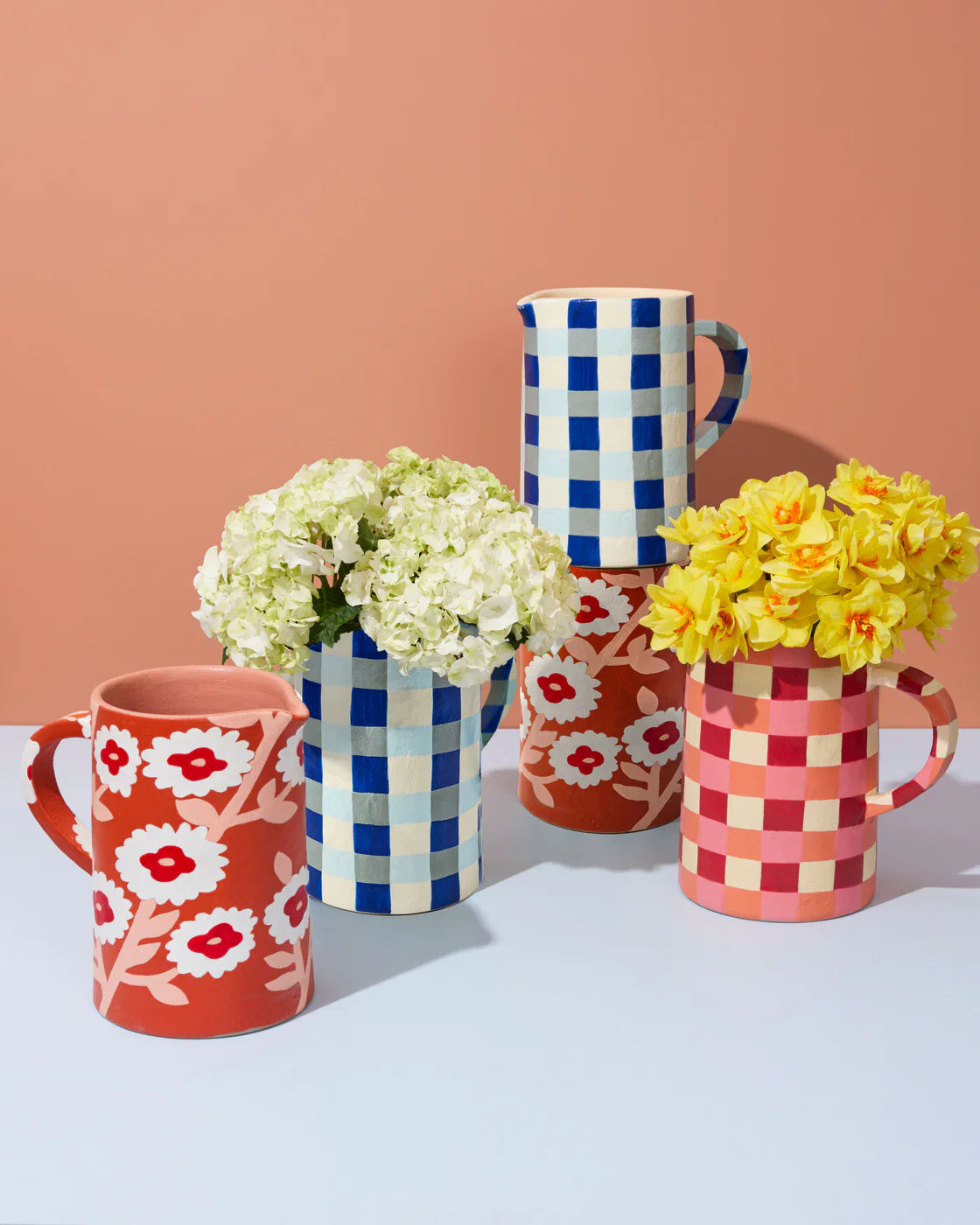 JONES & CO Maker Jug ROSY CHECK