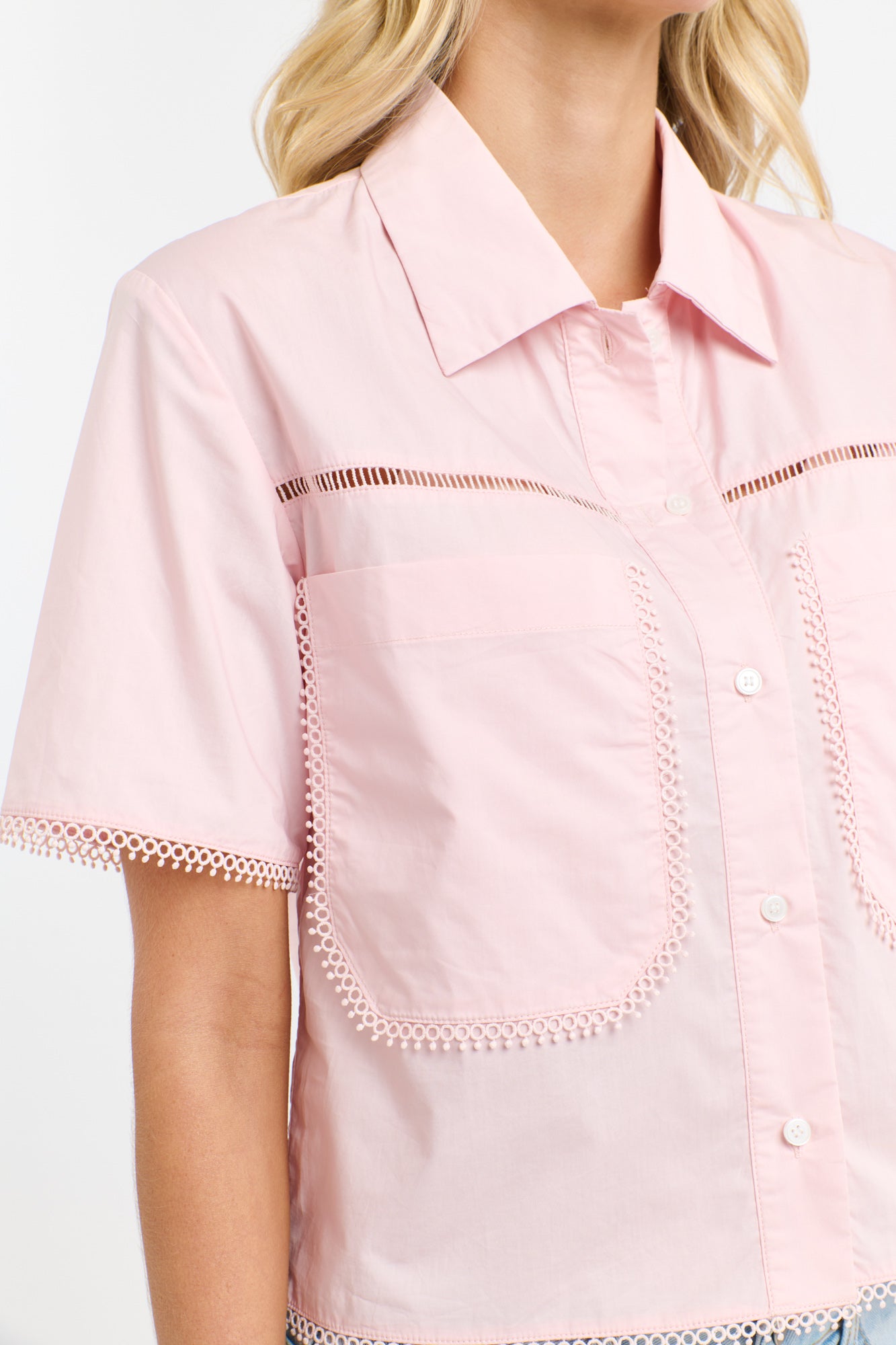 365 DAYS Picnic Pocket Shirt BLUSH