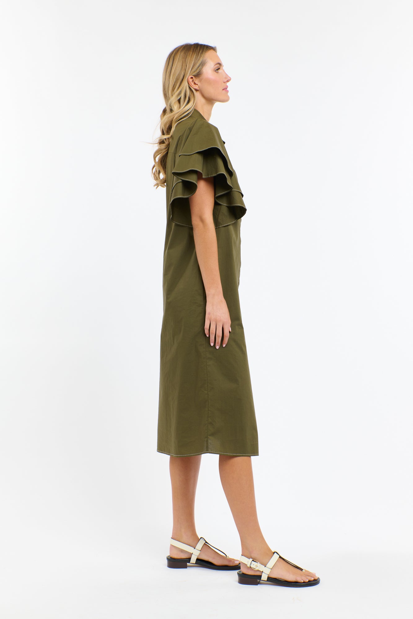 365 DAYS Lainie Flutter Dress KHAKI