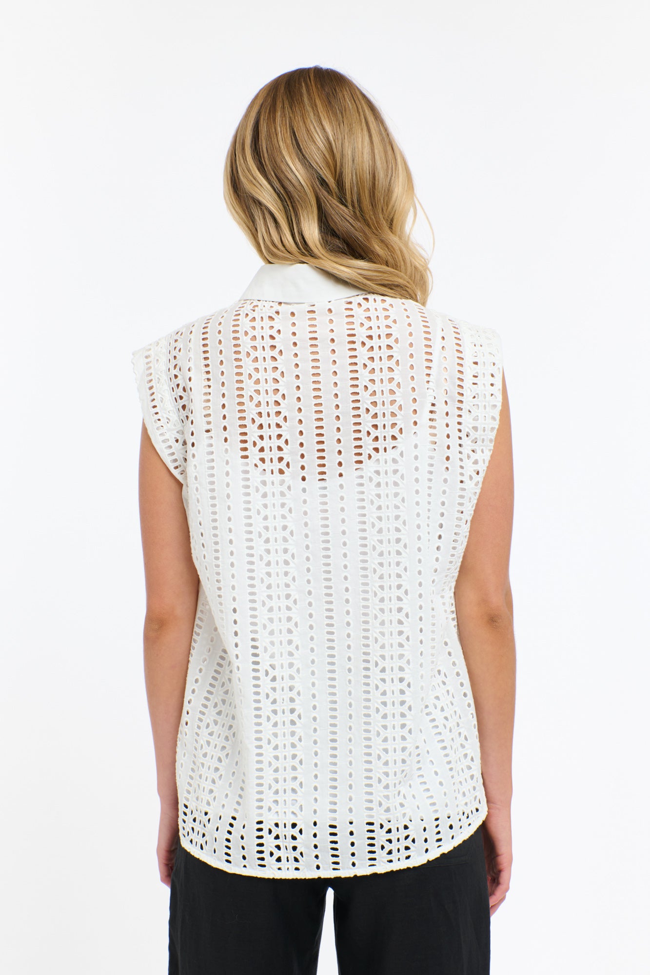 365 DAYS Casey Embroidered Shirt WHITE