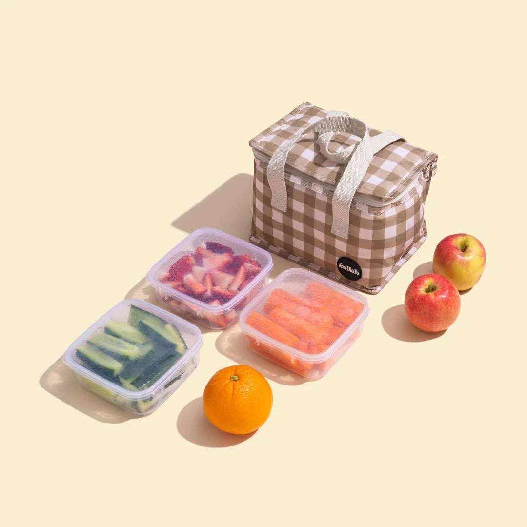 KOLLAB Lunch Box OLIVE CHECK