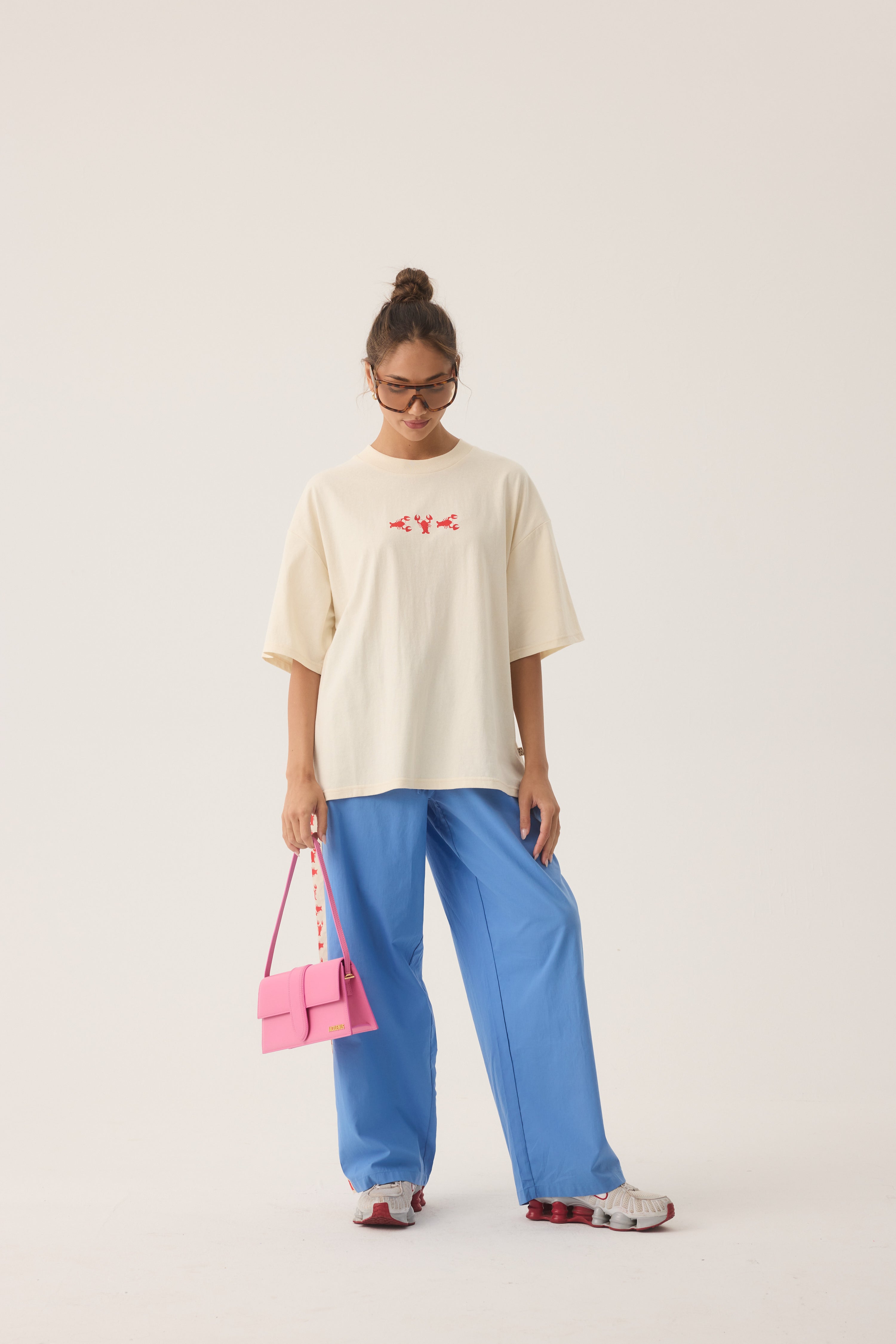 AJ Lobster Oversized Tee NATURAL