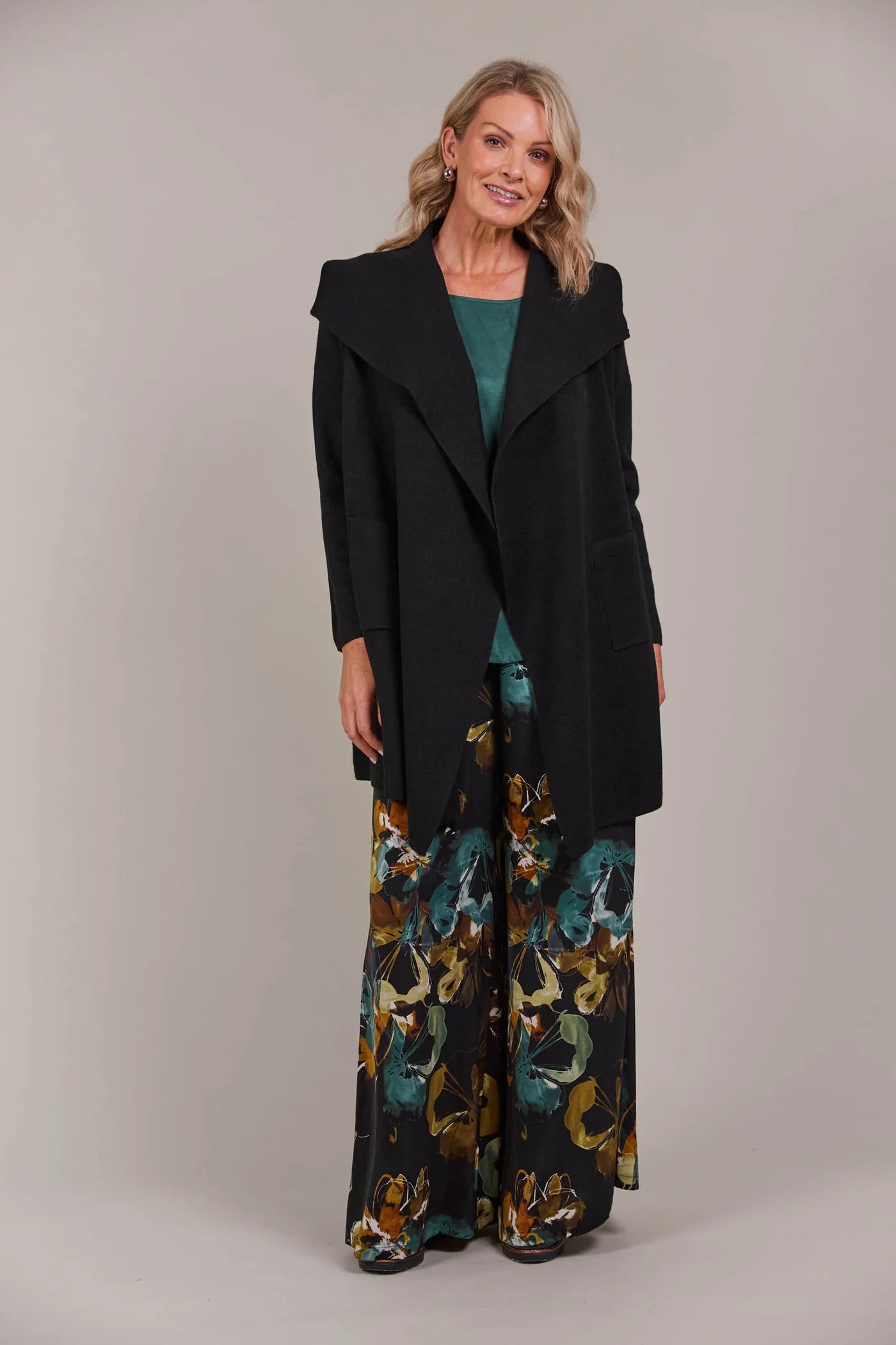 EB&IVE Palmer Relaxed Cardigan BLACK