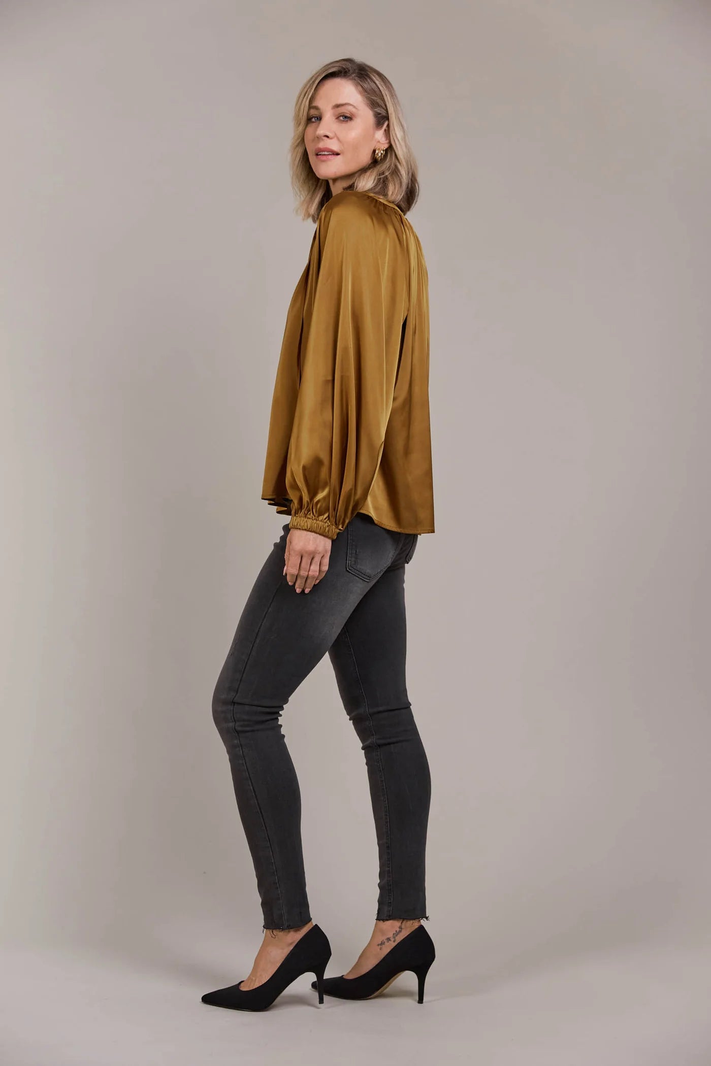 EB&IVE Ivy Blouse TOBACCO