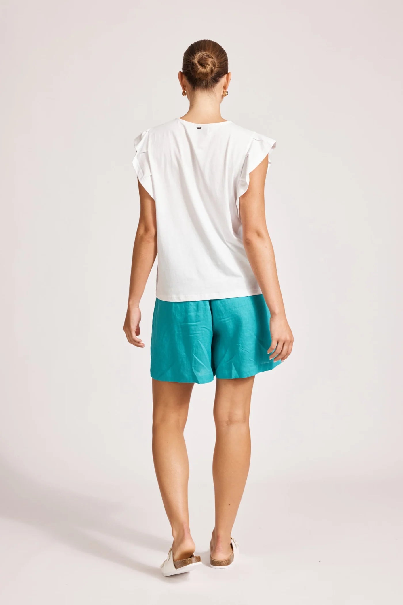 EB & IVE Francia Frill Tank WHITE