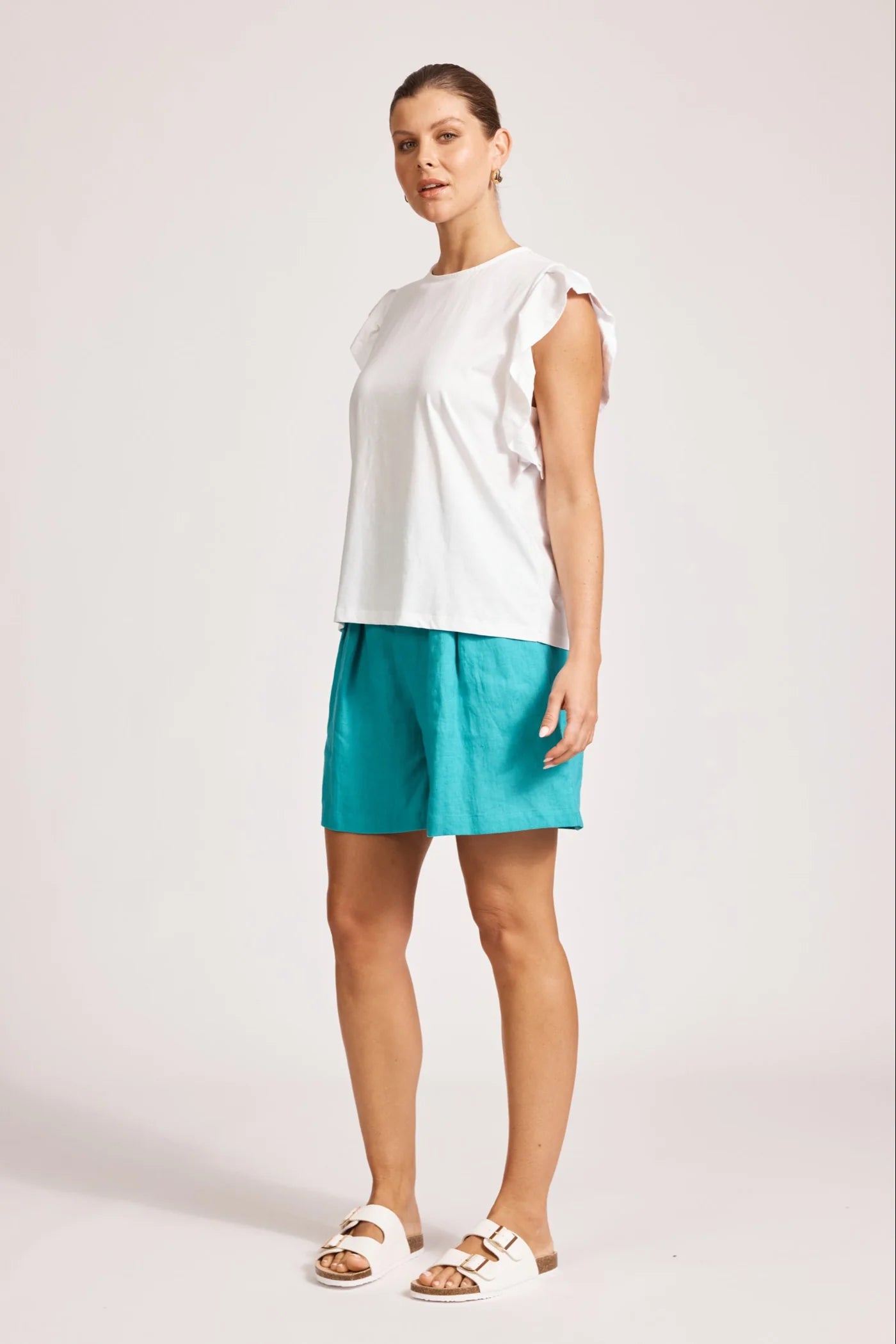 EB & IVE Francia Frill Tank WHITE