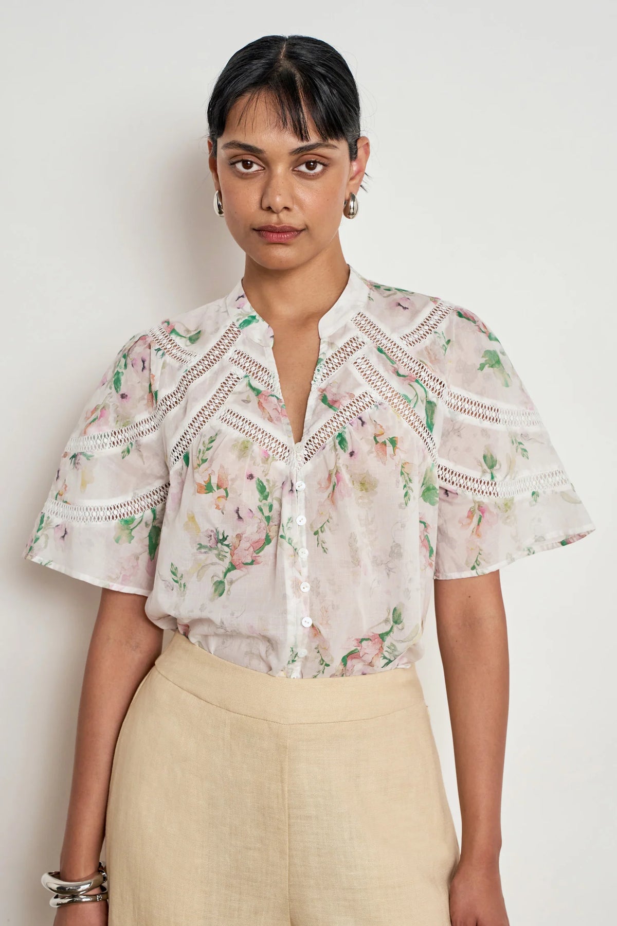 ZOE KRATZMANN Pulse Top PAINTERLY BLOOM