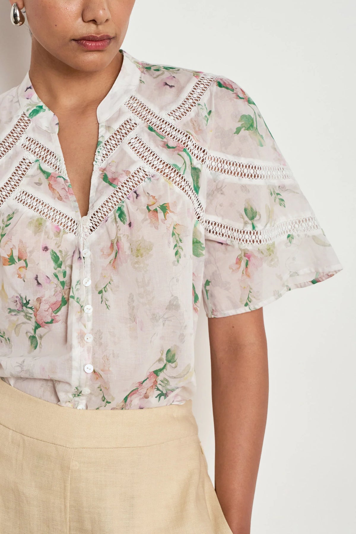 ZOE KRATZMANN Pulse Top PAINTERLY BLOOM