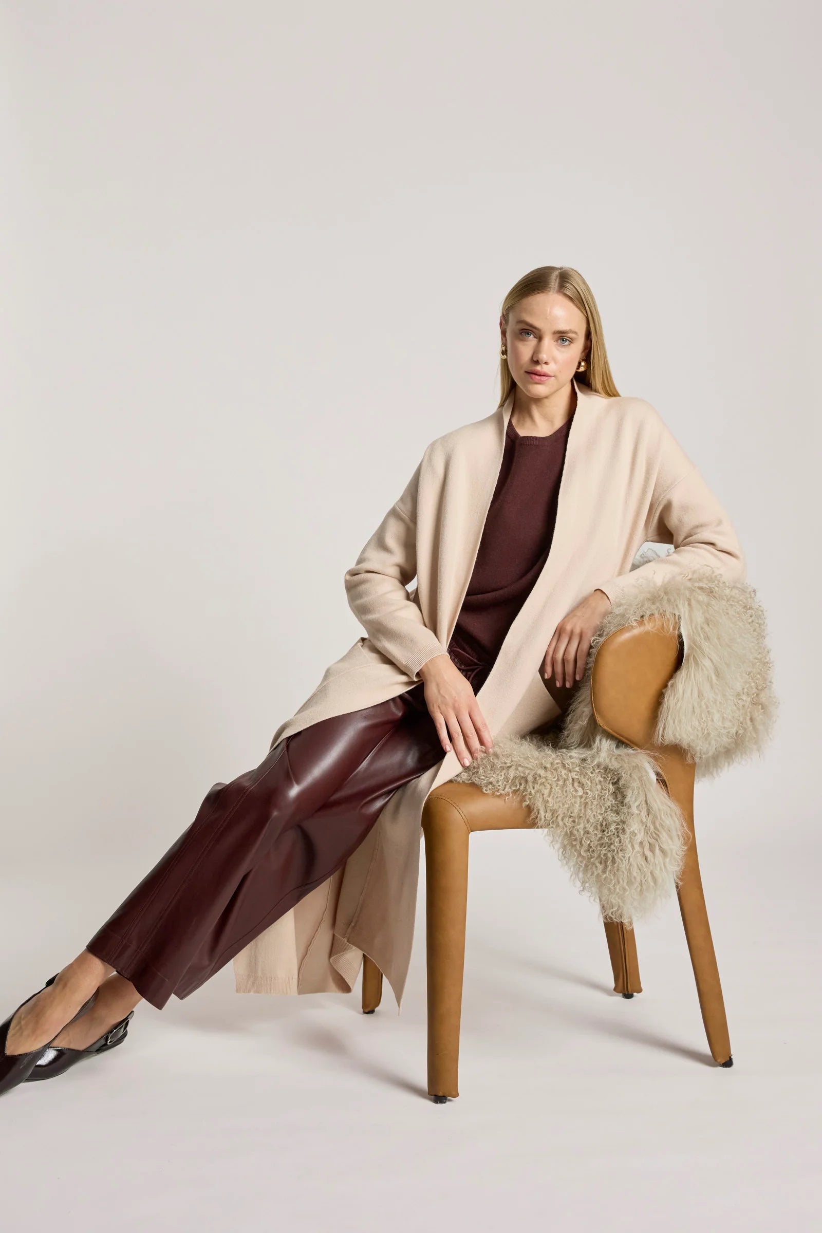 EB & IVE Zala Cardigan BISQUE