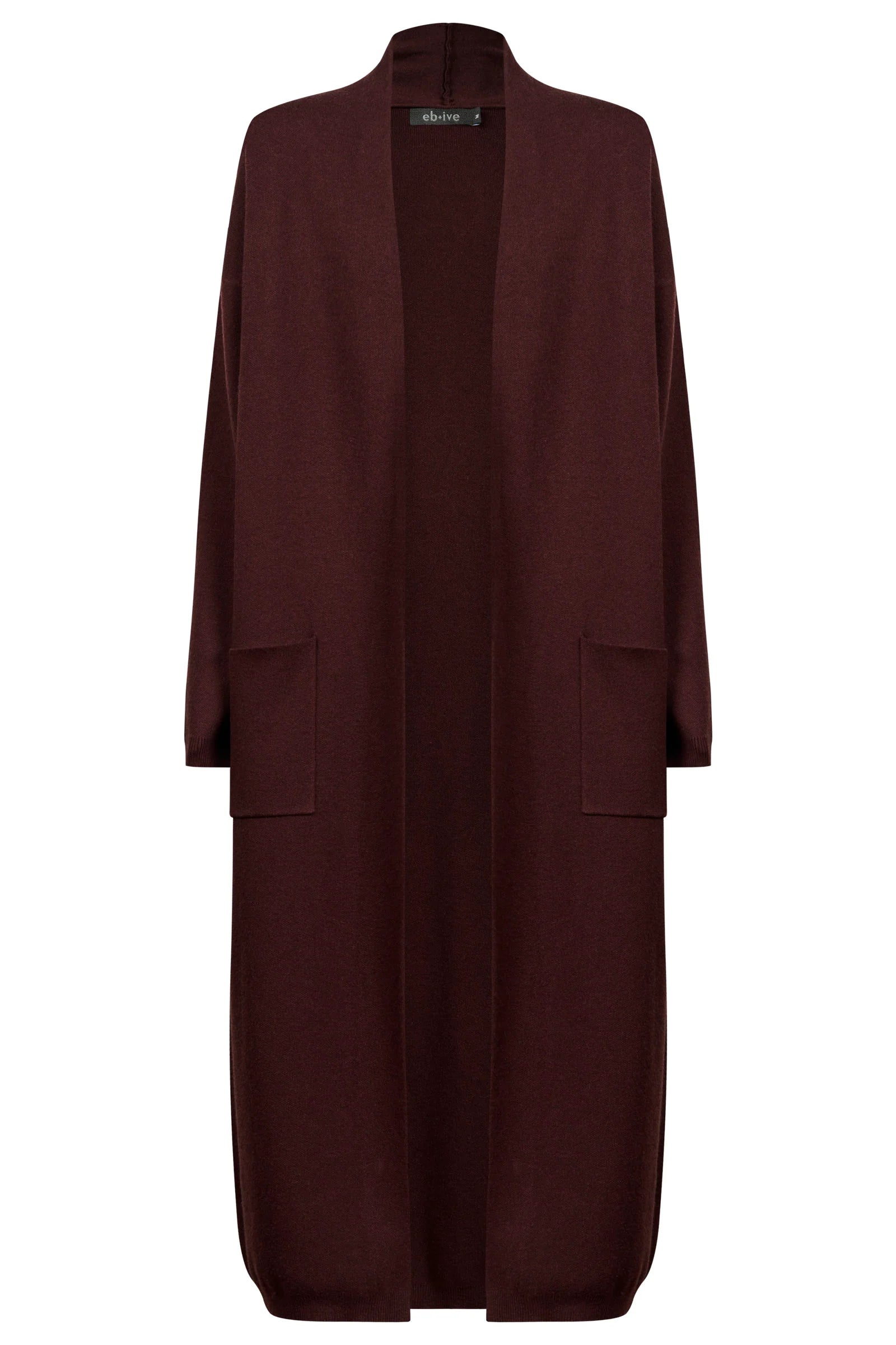 EB & IVE Zala Cardigan MAHOGANY