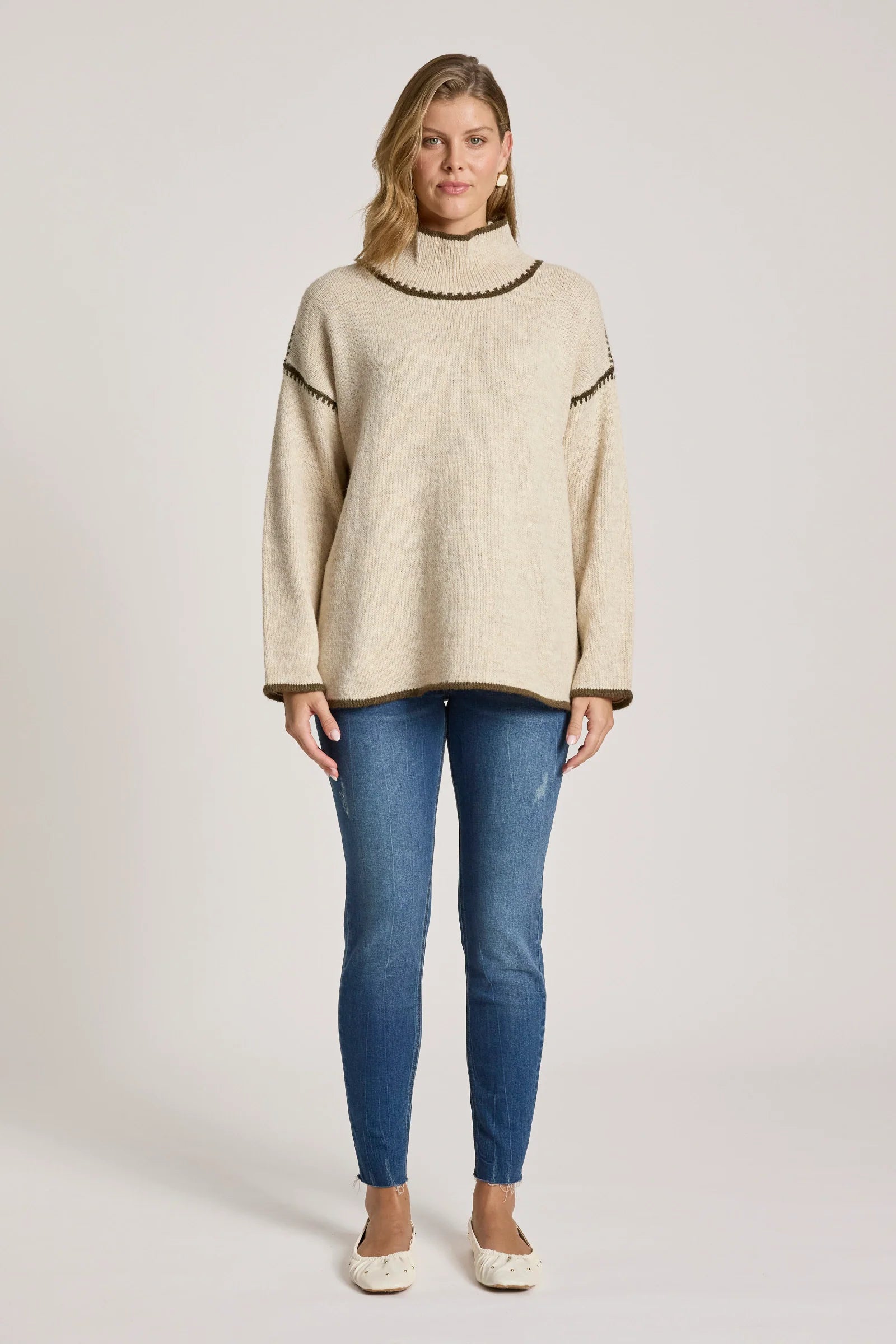 EB & IVE Orin Jumper DUNE/OLIVE