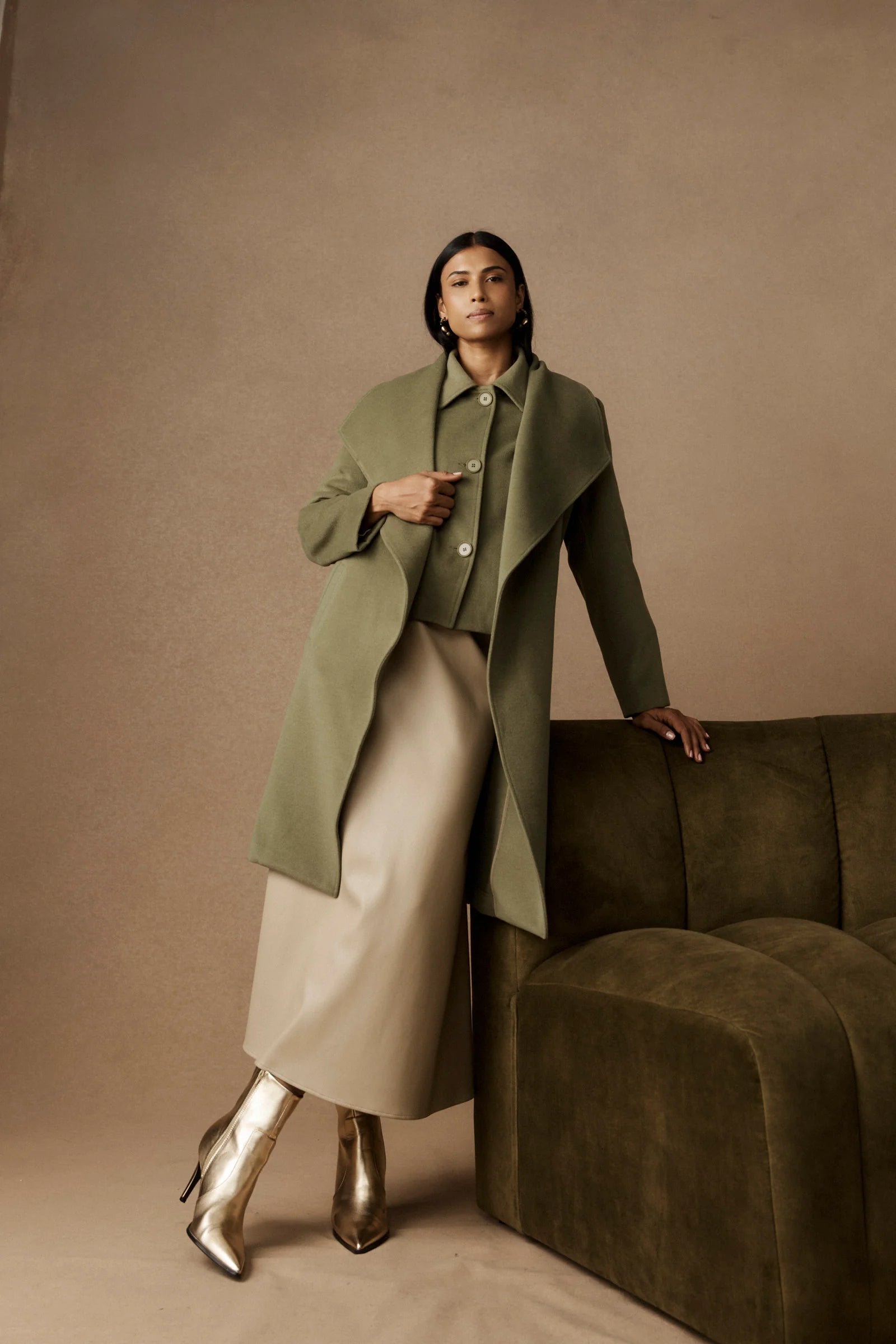 EB & IVE Wanderer Coat PAMPAS