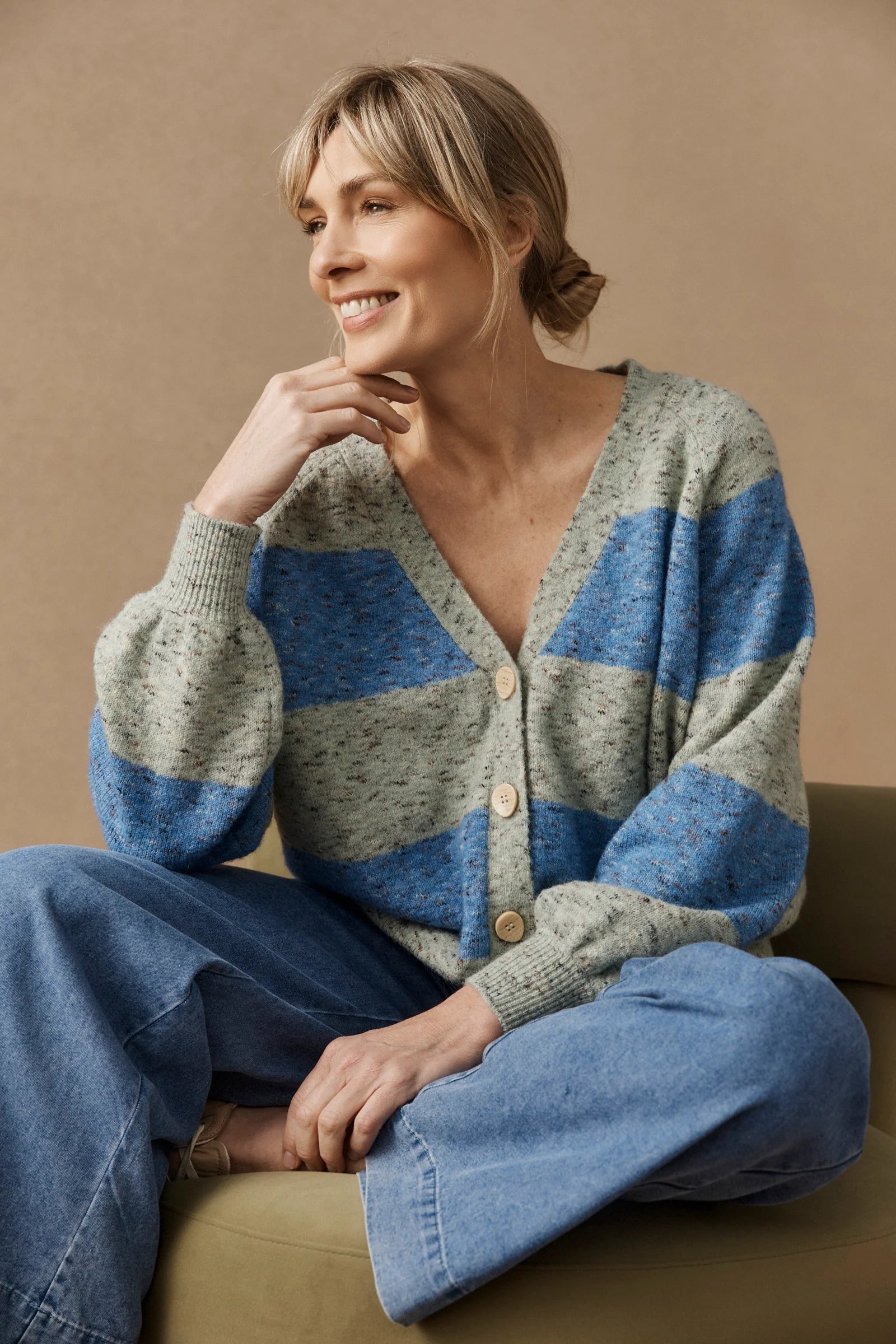 EB & IVE Zarda Cardigan SAGE/LAKE