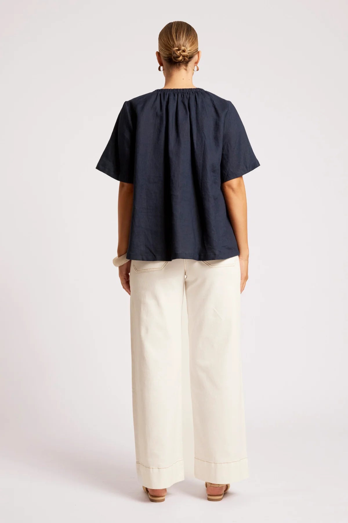 EB & IVE Cove Relaxed Top INDIGO