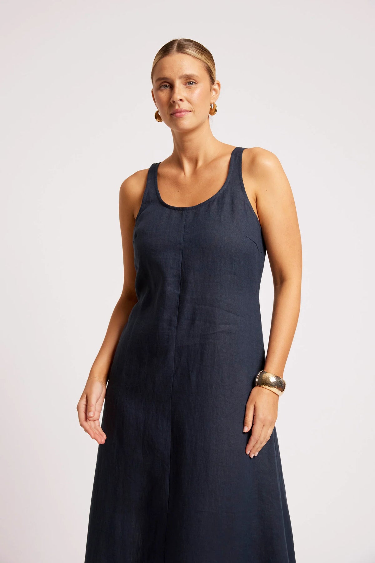 EB & IVE Cove Tank Maxi Dress INDIGO