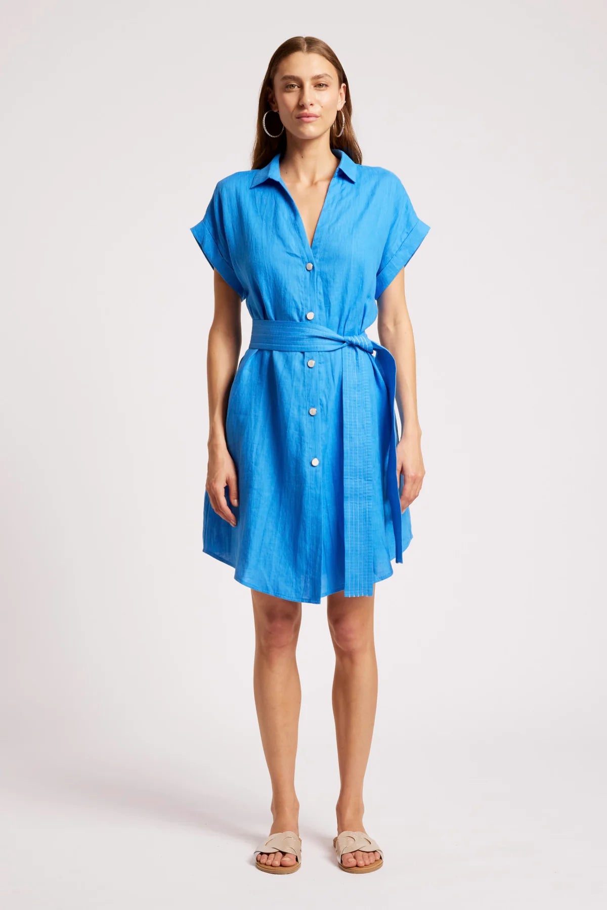 EB & IVE Maris Shirt Dress MARINE