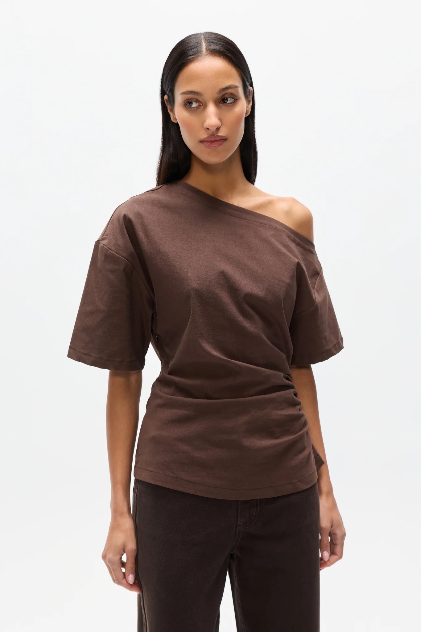 BAYSE Suki Top CHOCOLATE