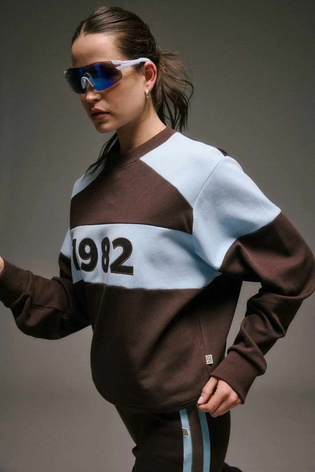 ARAMINTA 1982 Contrast Sweater ESPRESSO