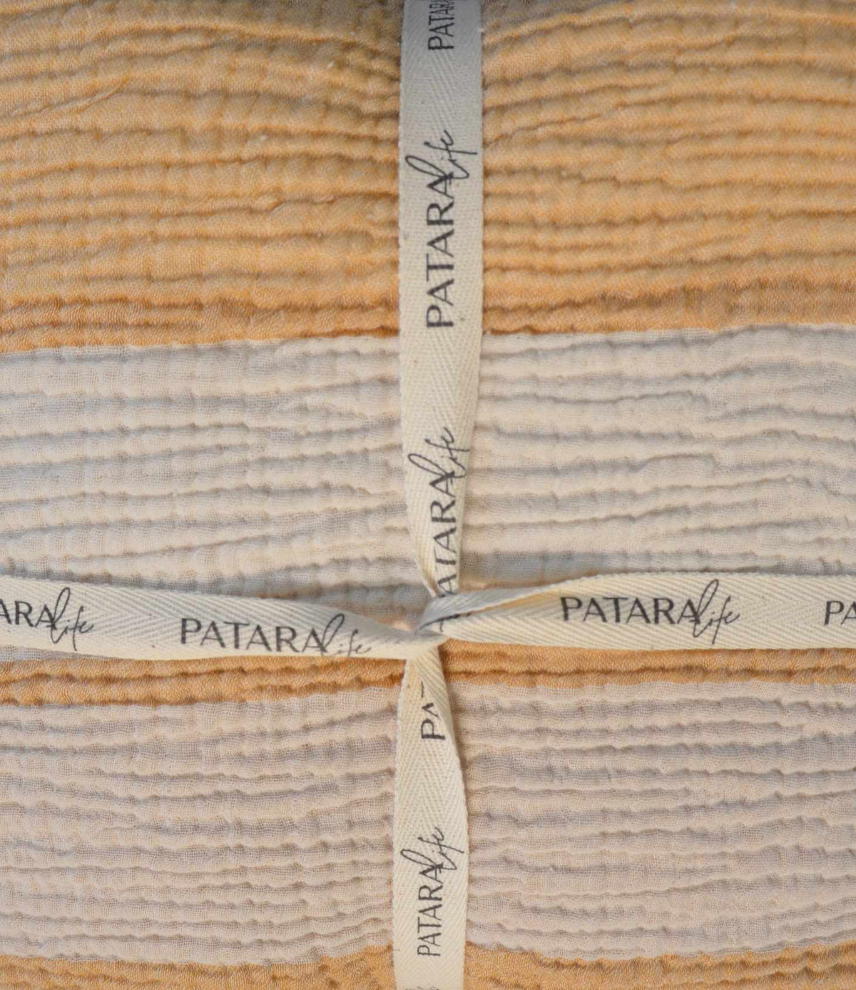 PATARA Organic Muslin Cotton Blanket HONEY