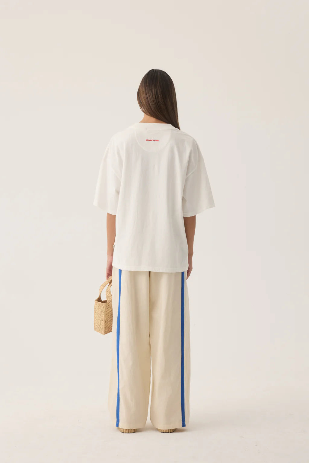 ARAMINTA Tropiques Oversized Tee WARM WHITE