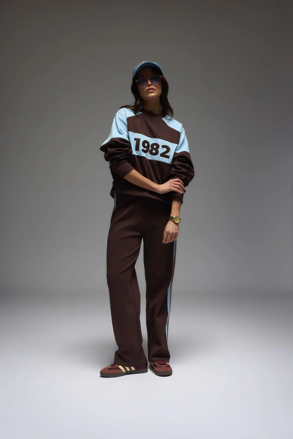 ARAMINTA 1982 Contrast Sweater ESPRESSO