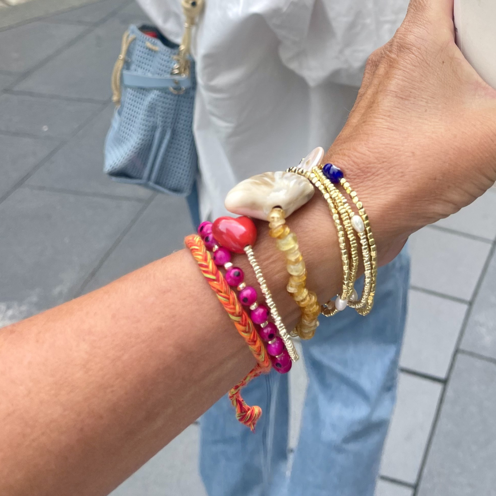 HEI TAI Big Fan Shell Bracelet CREAM