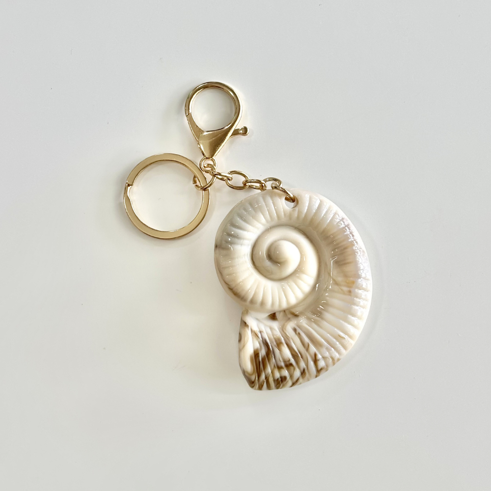 HEI TAI Nautilus Shell Keyring CREAM