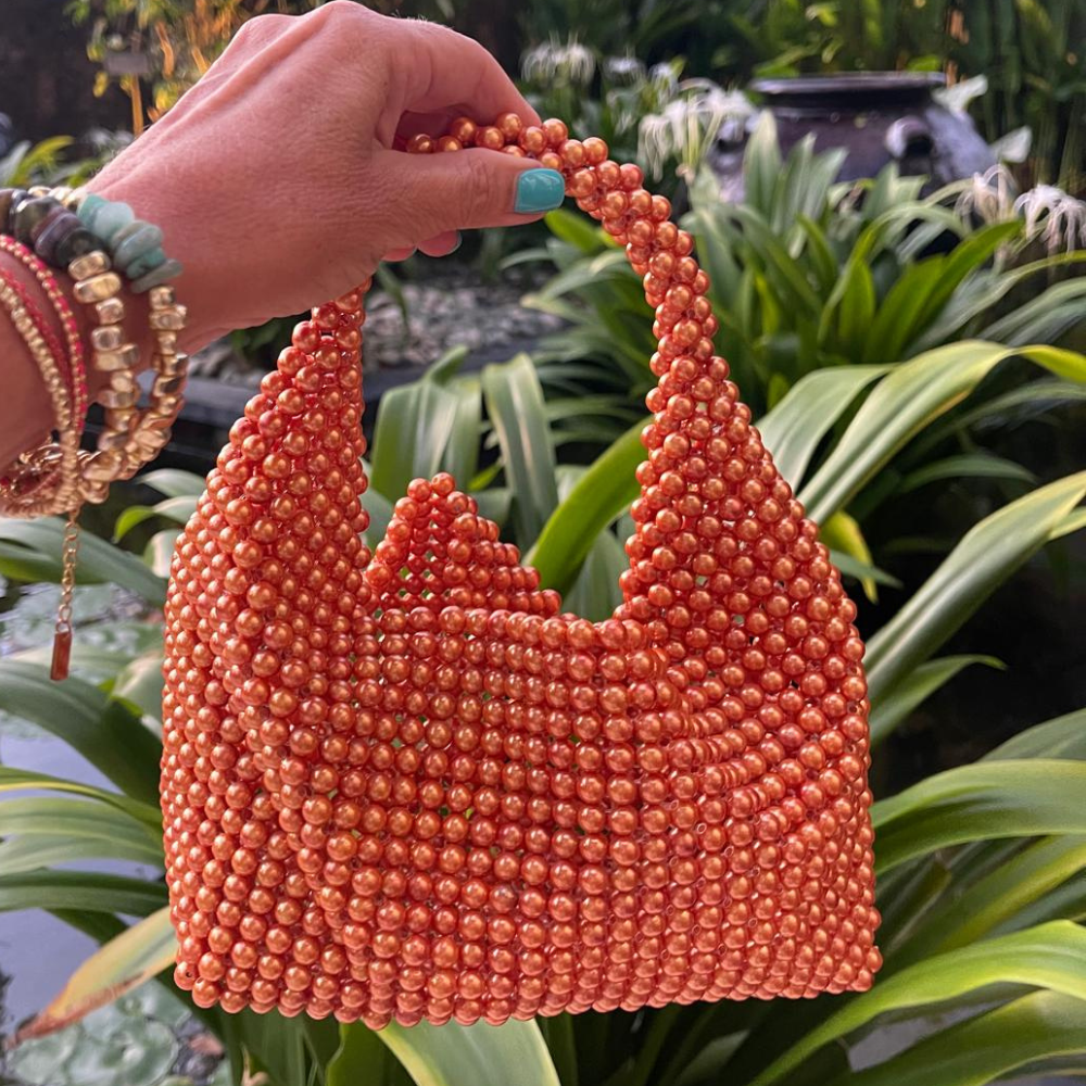 ISLAND TRADERS Canggu Clutch ROSE GOLD