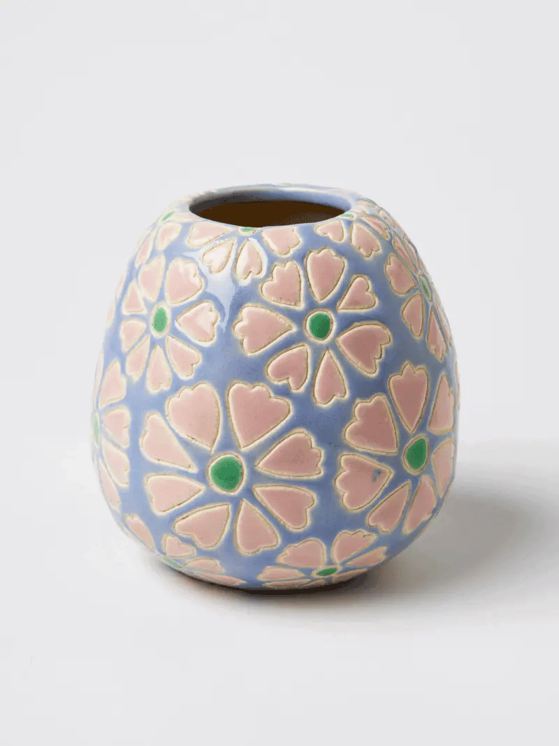 JONES & CO Pollen Vase PINK DAISY