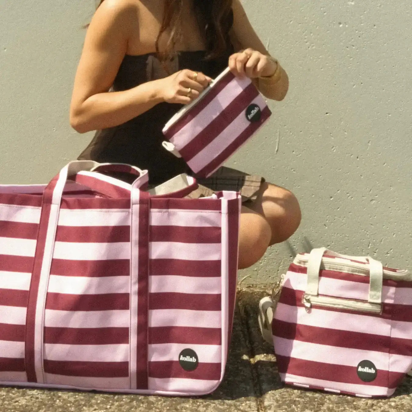 KOLLAB Mini Cooler COCO STRIPE