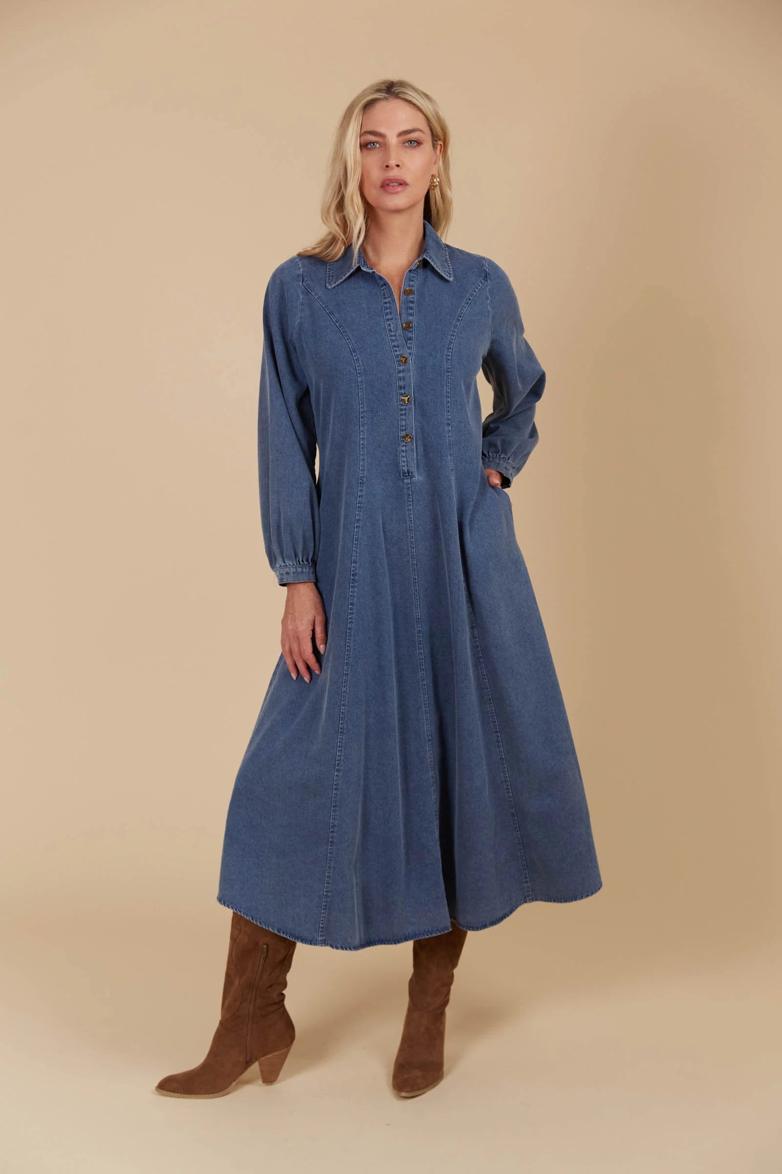 ISLE Freya Dress DENIM