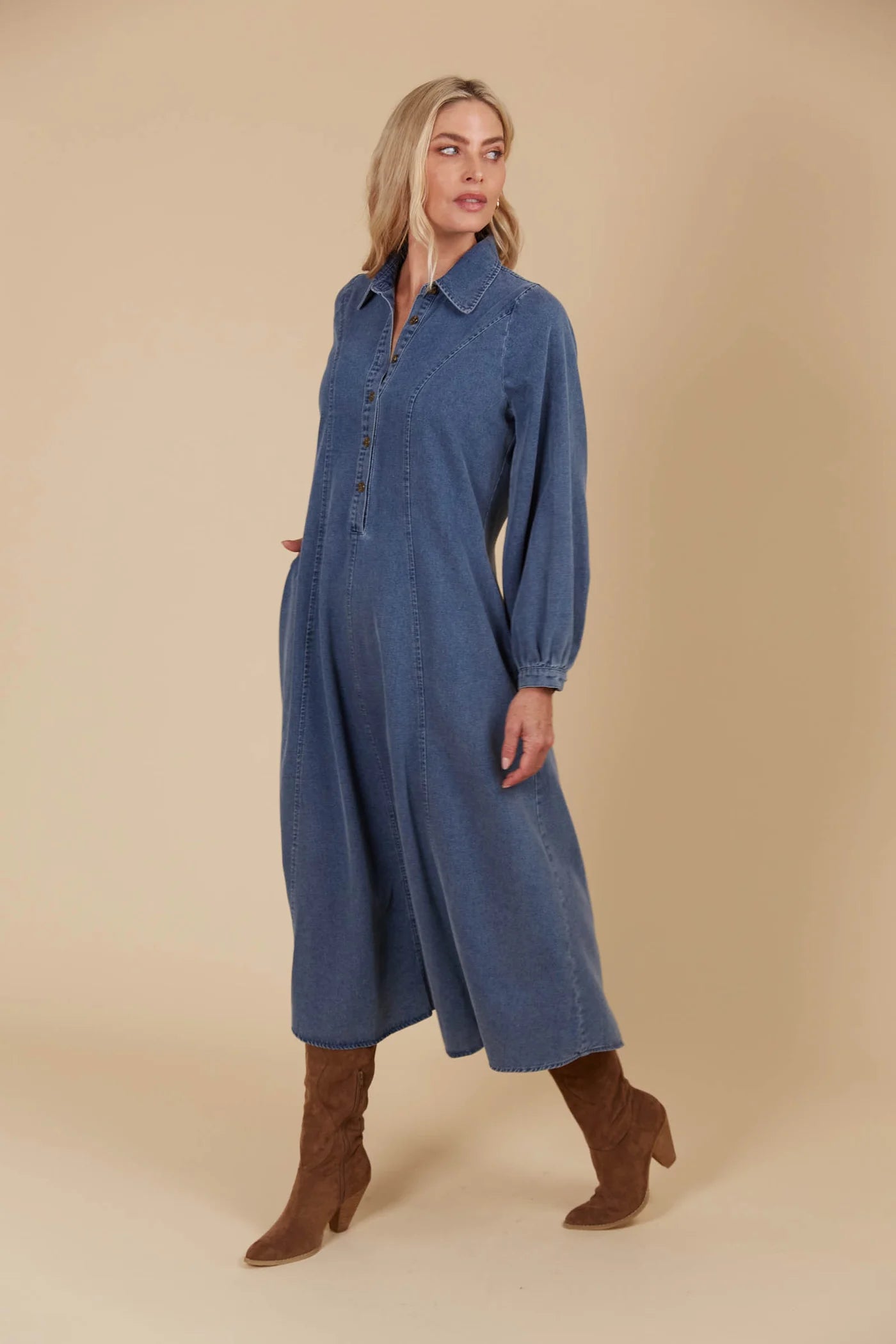 ISLE Freya Dress DENIM