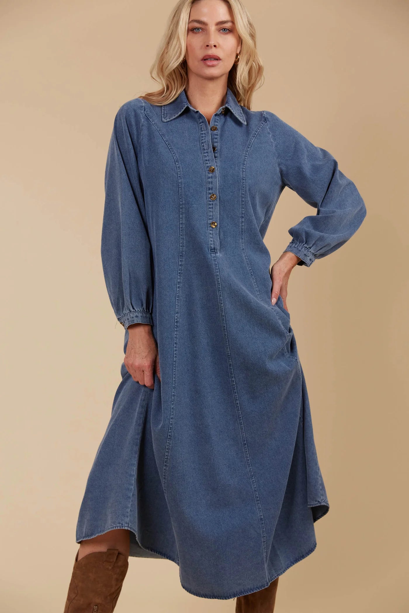 ISLE Freya Dress DENIM