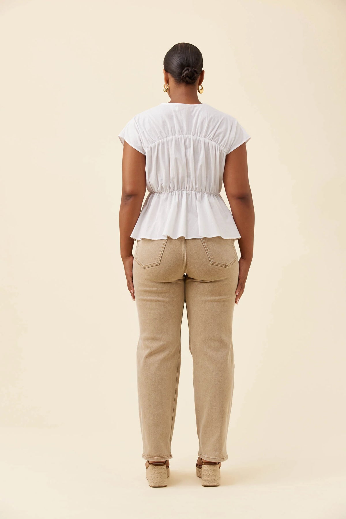 ISLE OF MINE Rosa Tie Top WHITE
