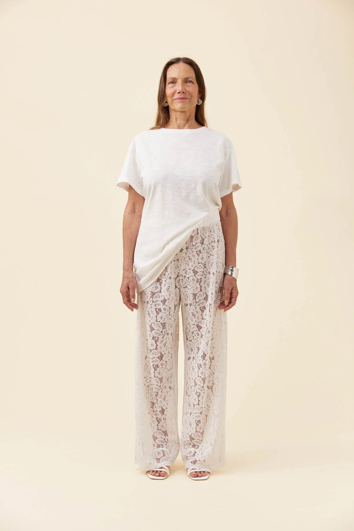 ISLE OF MINE Ethel Lace Pant WHITE