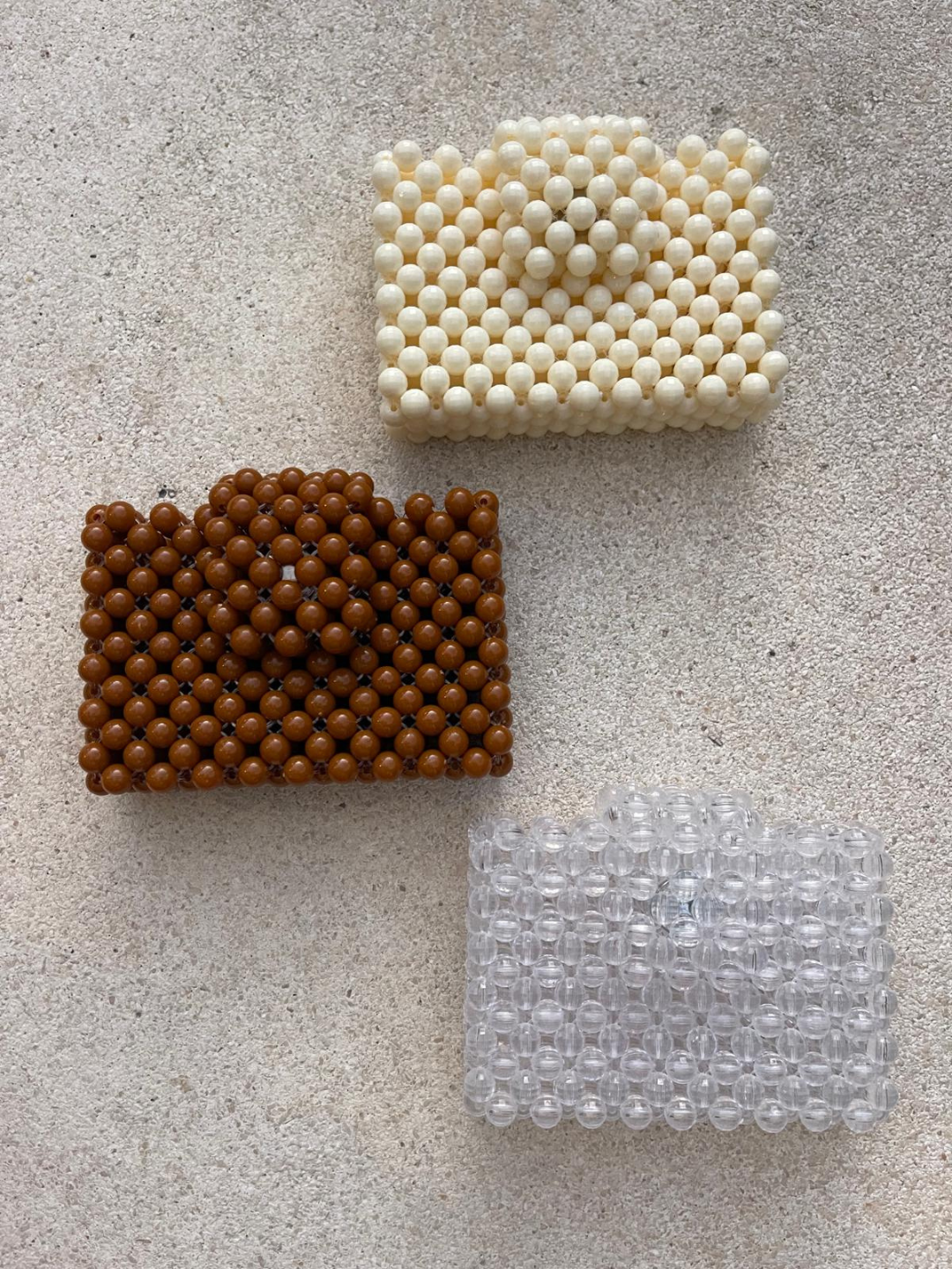 ISLAND TRADERS Beaded Cardholder CHOCCO