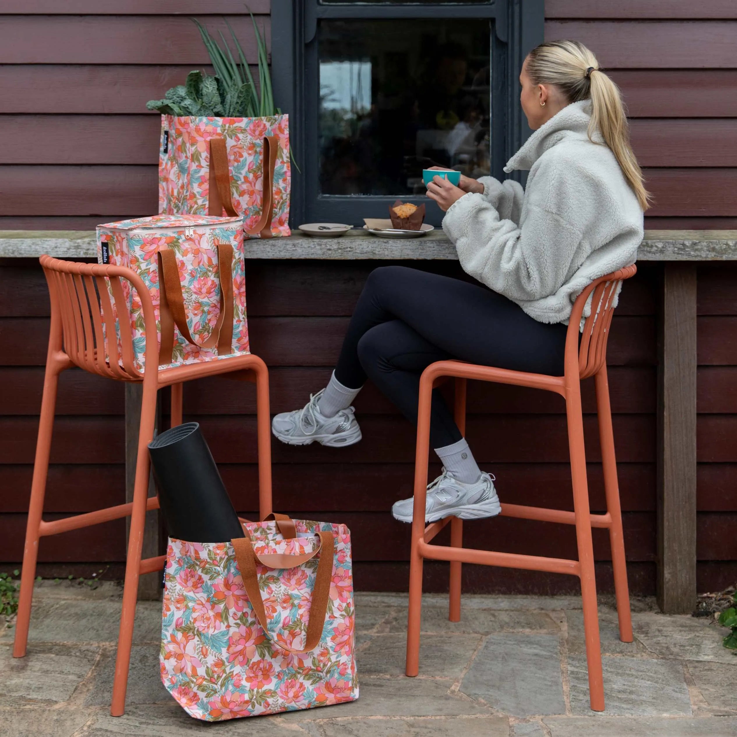 KOLLAB Shopper Tote WHIMSICAL FLORAL