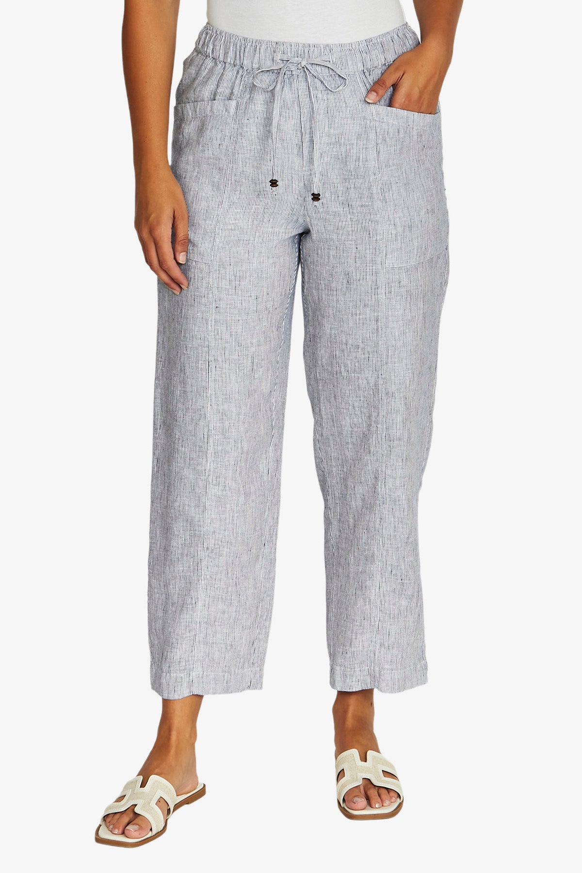 JUMP Drawstring Pant INK STRIPE
